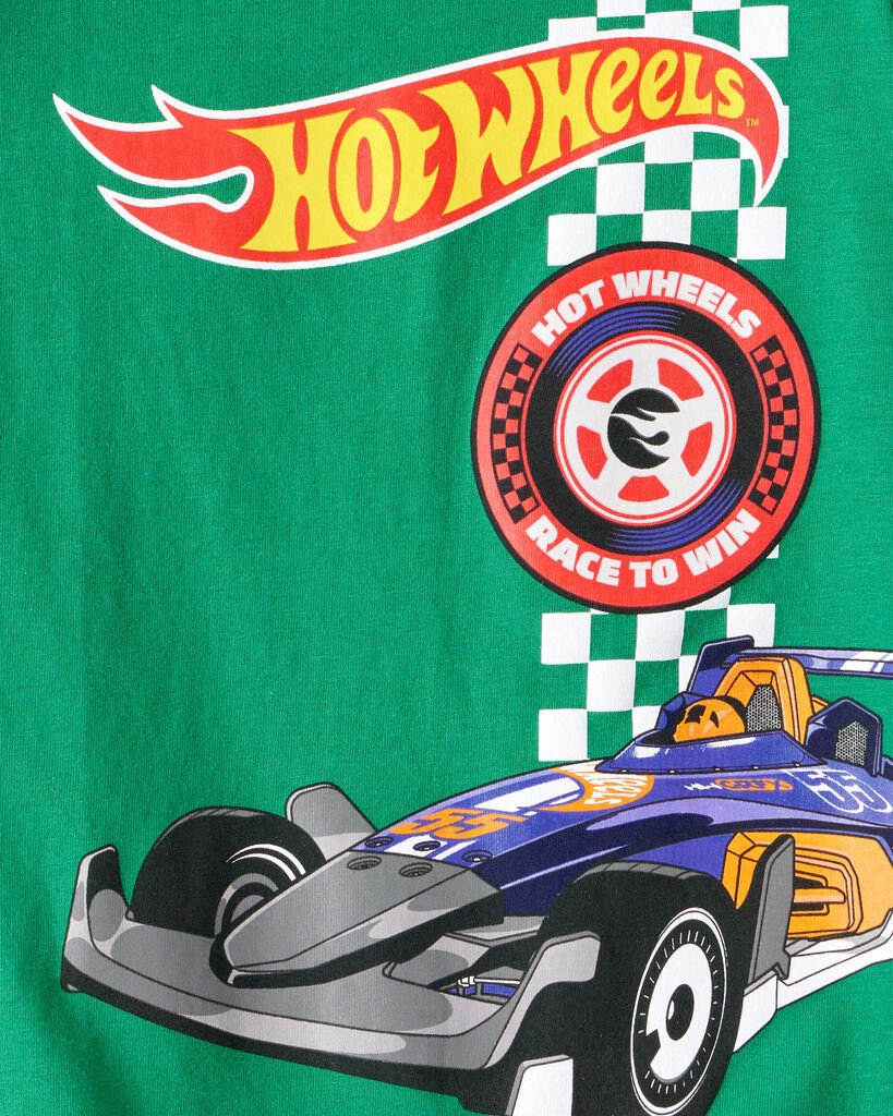 slide 2 of 2, Carter's Carters Toddler Hot Wheels Racecar Short-Sleeve Graphic Tee - Green Green 3T, 1 ct