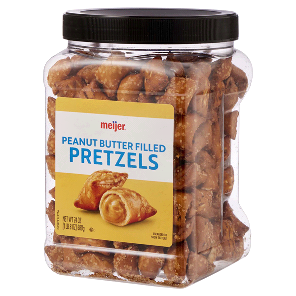 slide 4 of 17, Meijer Peanut Butter Filled Pretzels, 24 oz