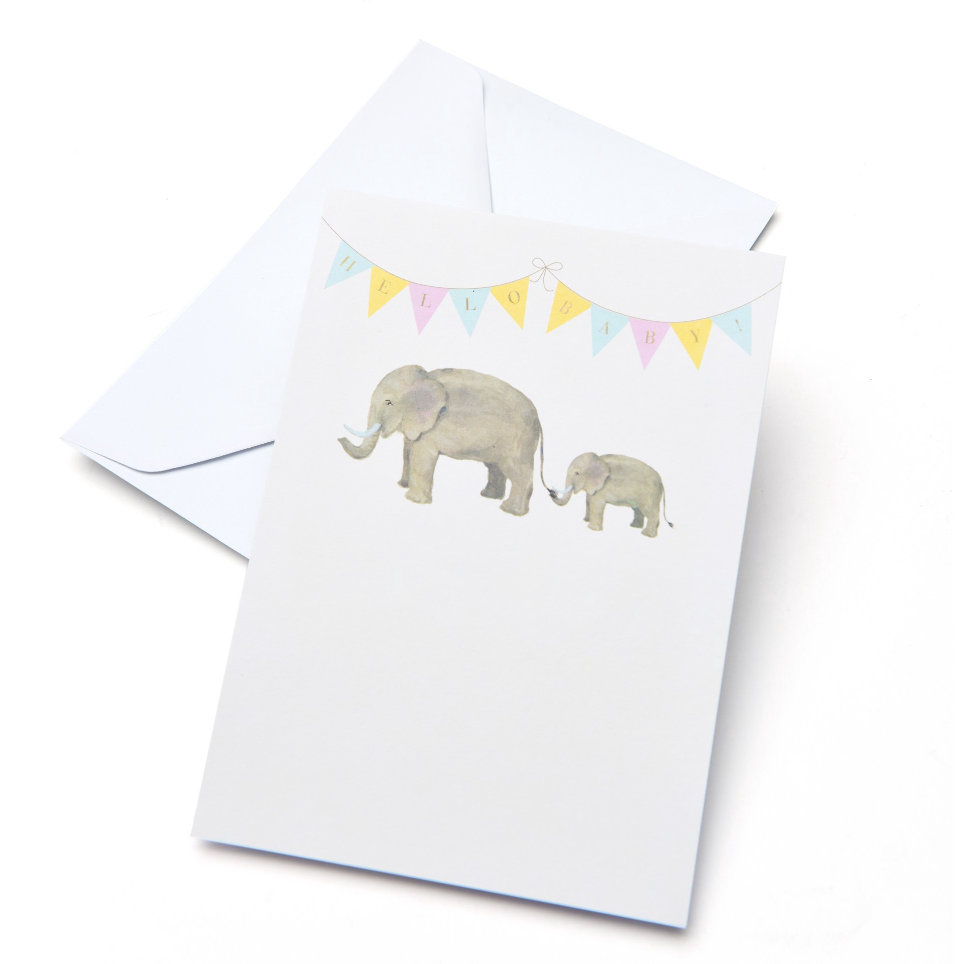 slide 5 of 5, Elephant Flat Cards & Envelopes By Recollections, 5" X 7", 5 in x 7 in