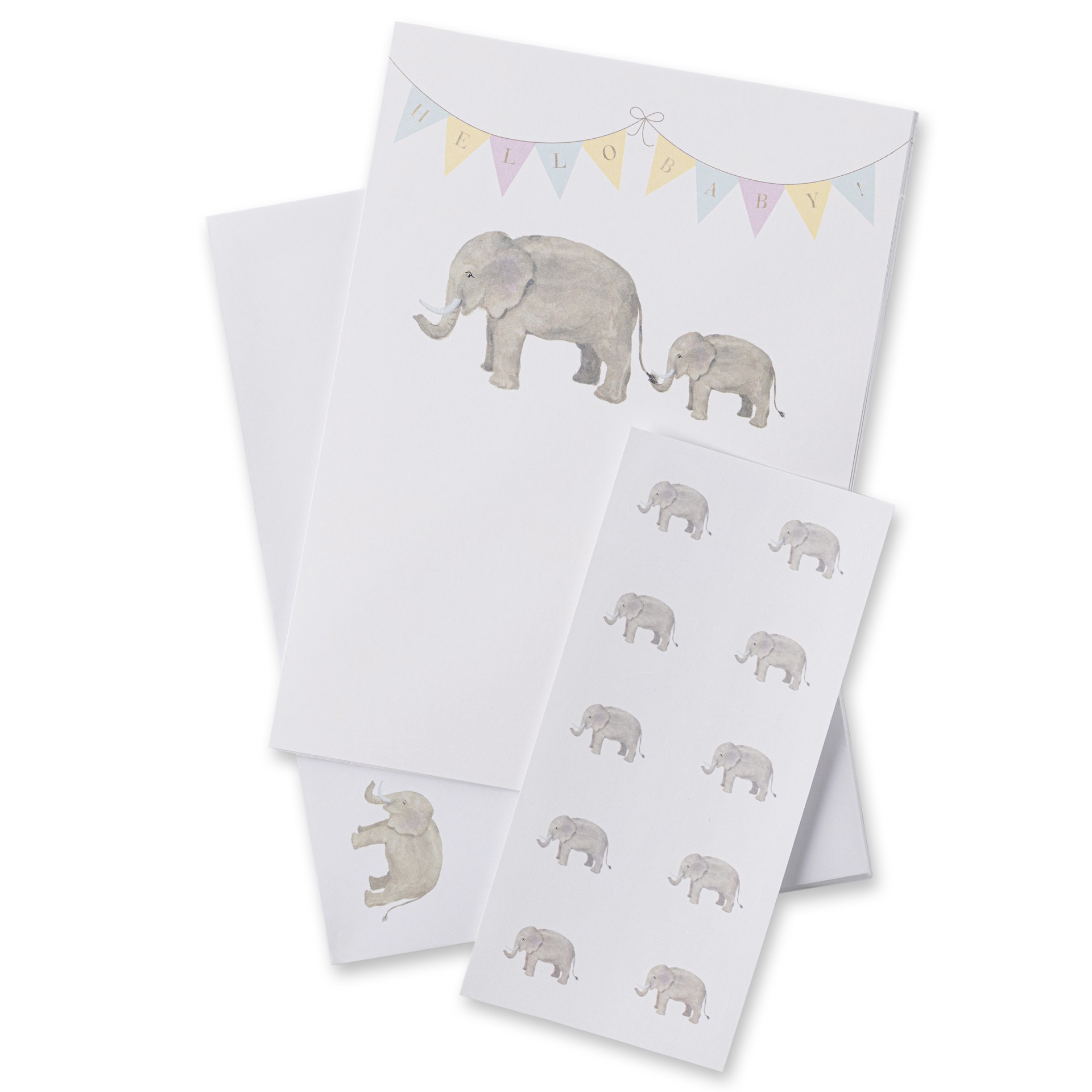 slide 3 of 5, Elephant Flat Cards & Envelopes By Recollections, 5" X 7", 5 in x 7 in