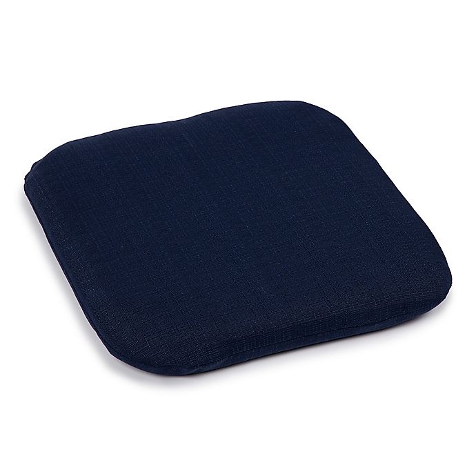 slide 1 of 1, Destination Summer Medford Solid Outdoor Folding Chair Cushion - Navy, 1 ct