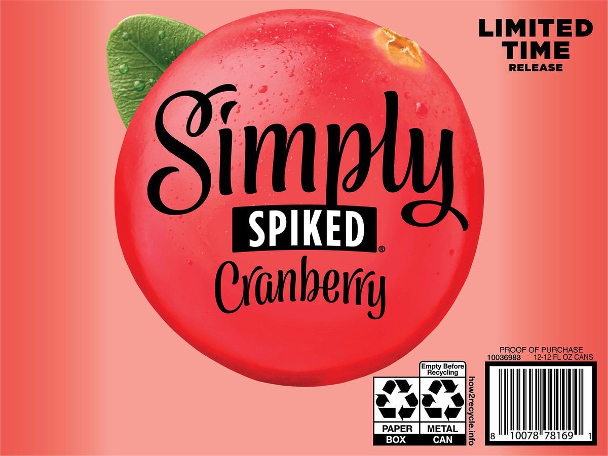 slide 14 of 14, Simply Spiked Cranberry Beer Variety Pack 12 - 12 fl oz Cans, 12 ct; 12 oz