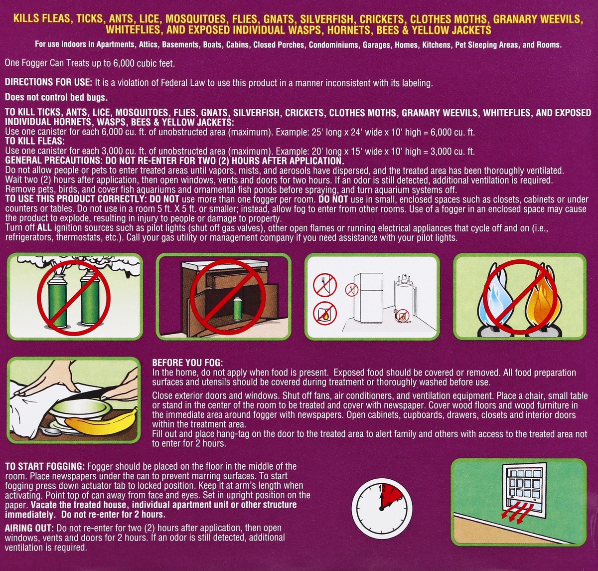 slide 7 of 11, Bengal Flea & Tick Fogger 3 ea, 3 ct