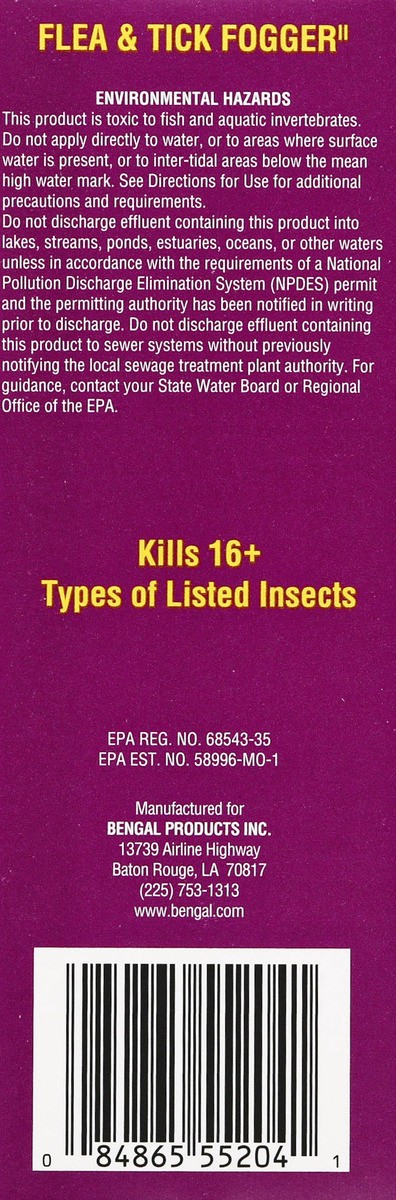 slide 3 of 11, Bengal Flea & Tick Fogger 3 ea, 3 ct
