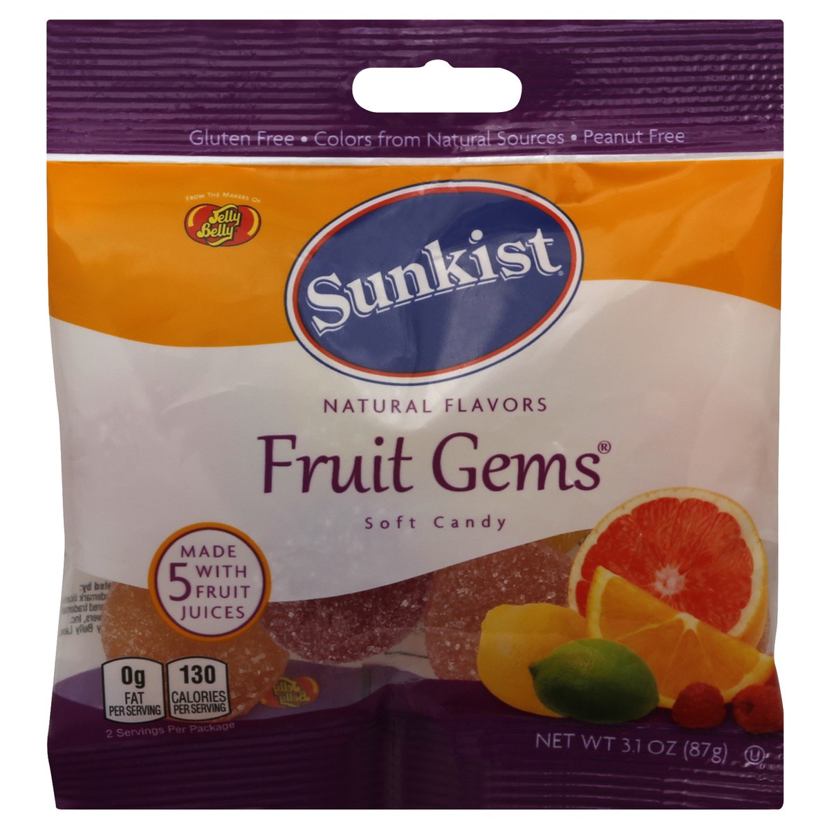 slide 4 of 9, Jelly Belly Sunkist Fruit Gems, 3.1 oz