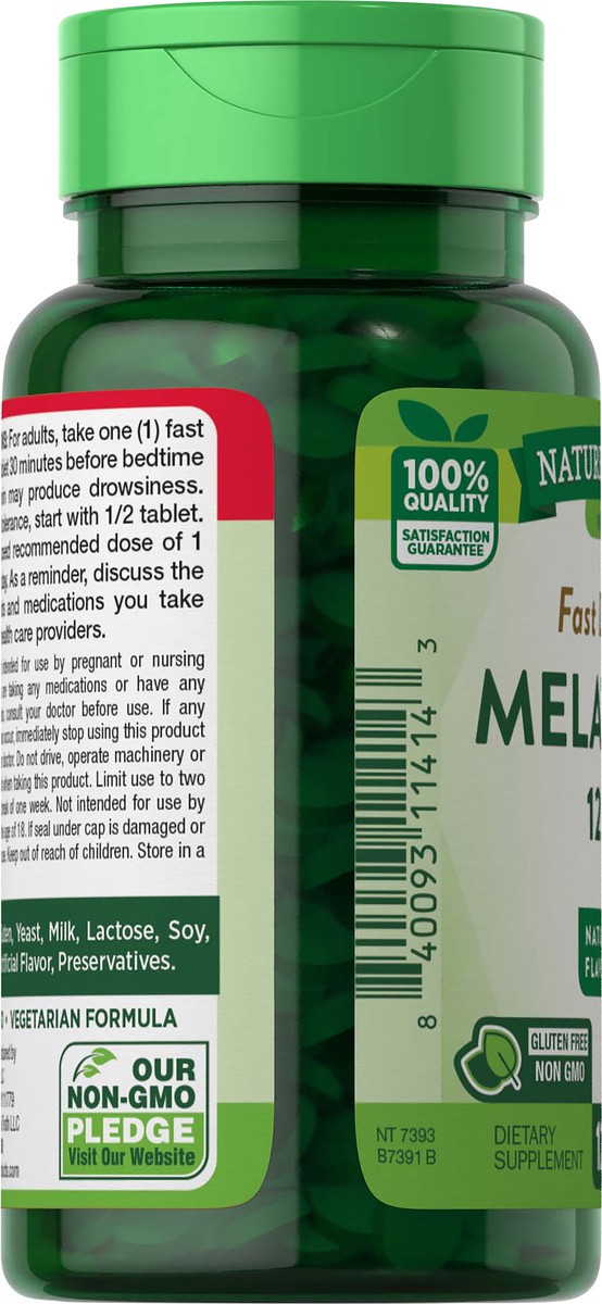 slide 5 of 5, Nature's Truth Natures Truth Melatonin 12Mg, 120 ct