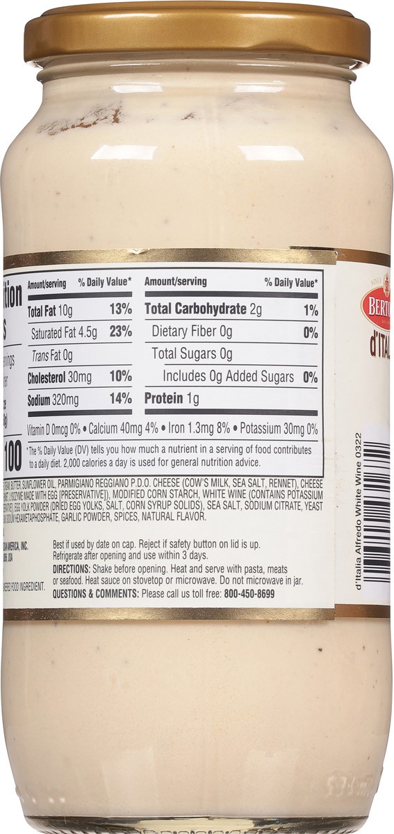 slide 7 of 9, Bertolli Alfredo Sauce 16.9 fl oz, 16.9 fl oz
