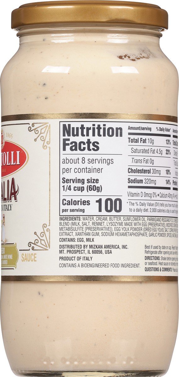 slide 6 of 9, Bertolli Alfredo Sauce 16.9 fl oz, 16.9 fl oz