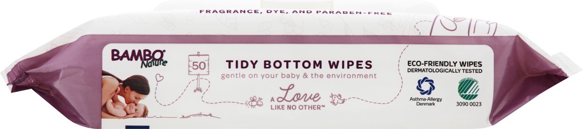 slide 5 of 7, Bamboo Nature Wipes 50 ea, 50 ct