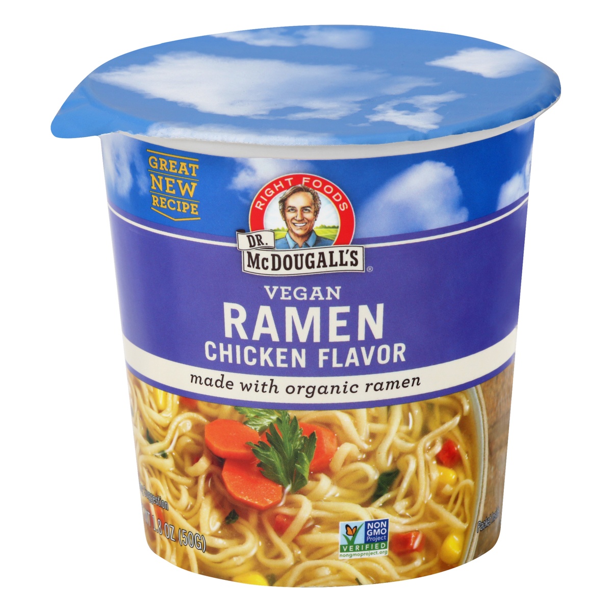 slide 1 of 1, Dr. McDougall's Chicken Flavor Ramen 1.8 oz, 1.8 oz