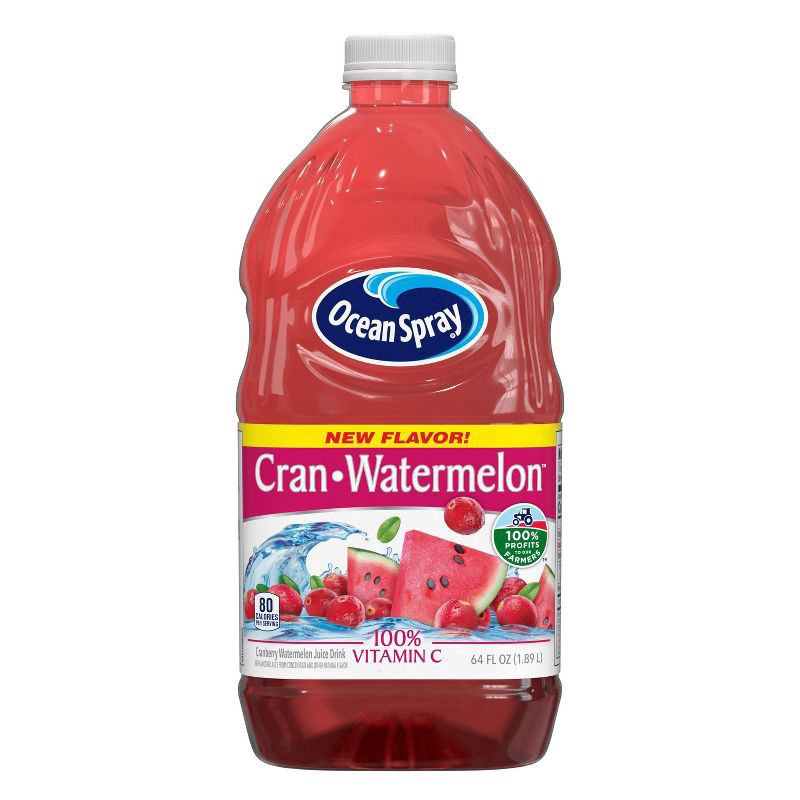 slide 1 of 6, Ocean Spray Cran-Watermelon Juice - 64 fl oz Bottle, 64 fl oz