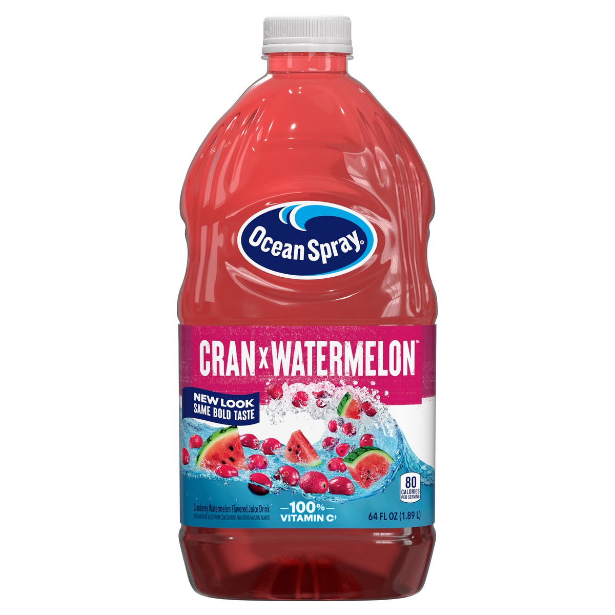 slide 1 of 6, Ocean Spray Cran-Watermelon Juice Drink, 64 fl oz, cranberry watermelon, 64 fl oz