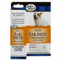 slide 1 of 1, Four Paws Aloe Ear Mite Treatment For Dogs, 0.75 fl oz