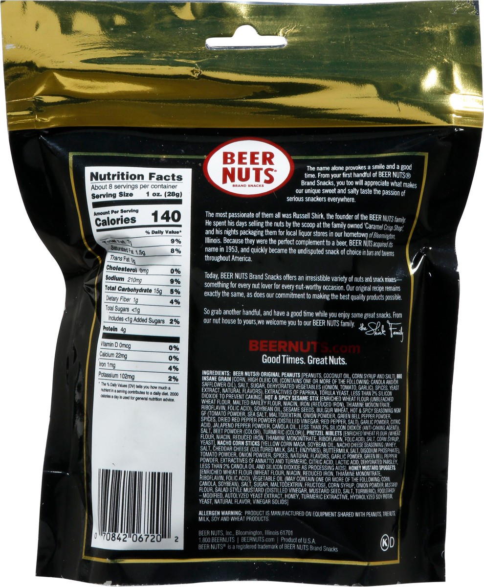 slide 6 of 13, BEER NUTS Original Bar Mix, 8 oz