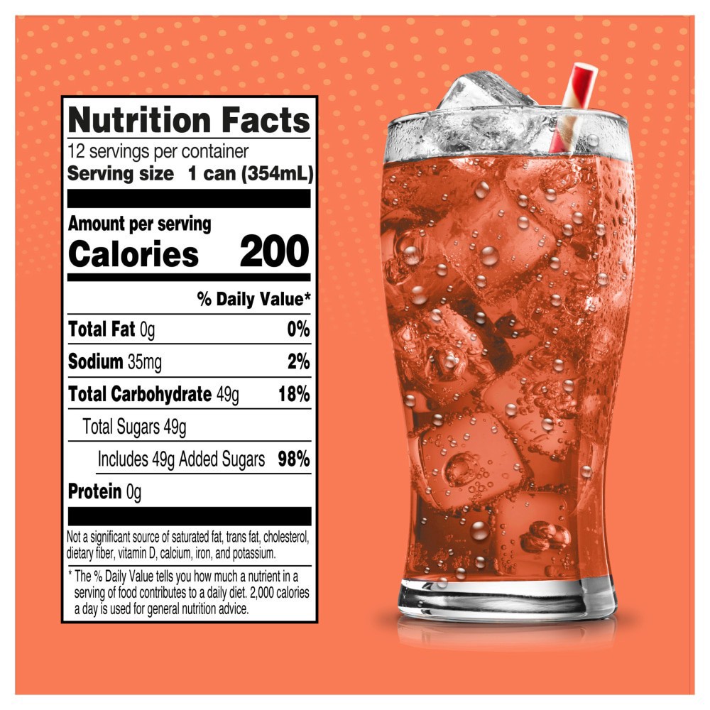 slide 2 of 3, Big K Peach Soda - 12 ct; 12 fl oz - 12 ct; 12 fl oz, 12 ct; 12 fl oz