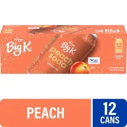 Big K Peach Soda - 12 ct; 12 fl oz - 12 ct; 12 fl oz