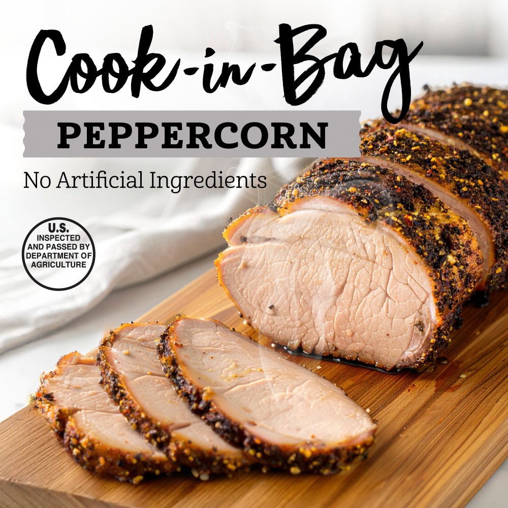slide 2 of 3, Kroger® Cook In Bag Peppercorn Seasoned Pork Loin Filet, 23 oz
