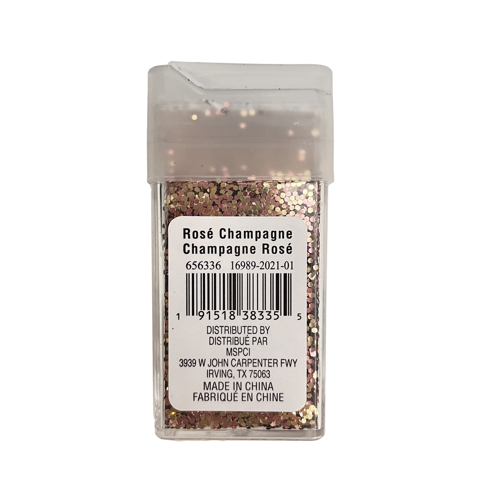 slide 3 of 5, Chunky Polyester Champagne Rose Glitter By Recollections, 1.5 oz
