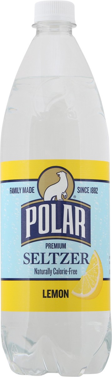 slide 1 of 9, Polar Lemon Premium Seltzer - 33.8 fl oz, 33.8 fl oz