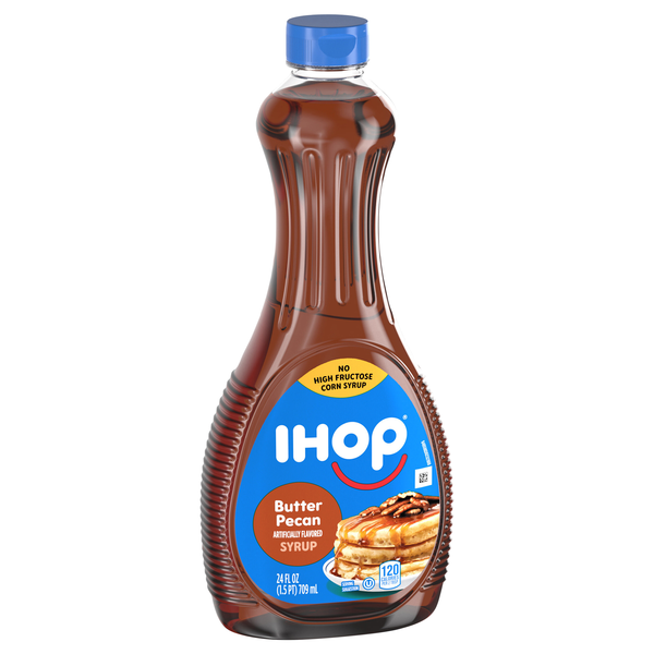slide 1 of 1, Ihop Syrup, Butter Pecan, 24 fl oz