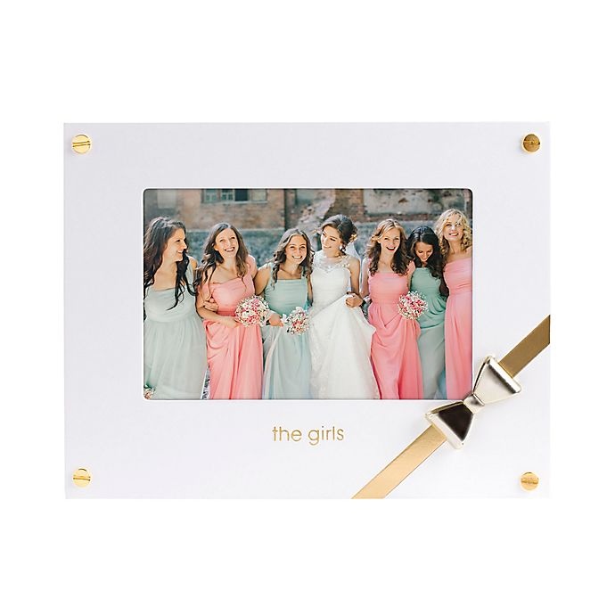 slide 1 of 4, Pearhead Wedding Sentiments The Girls Picture Frame - White, 4 in x 6 in