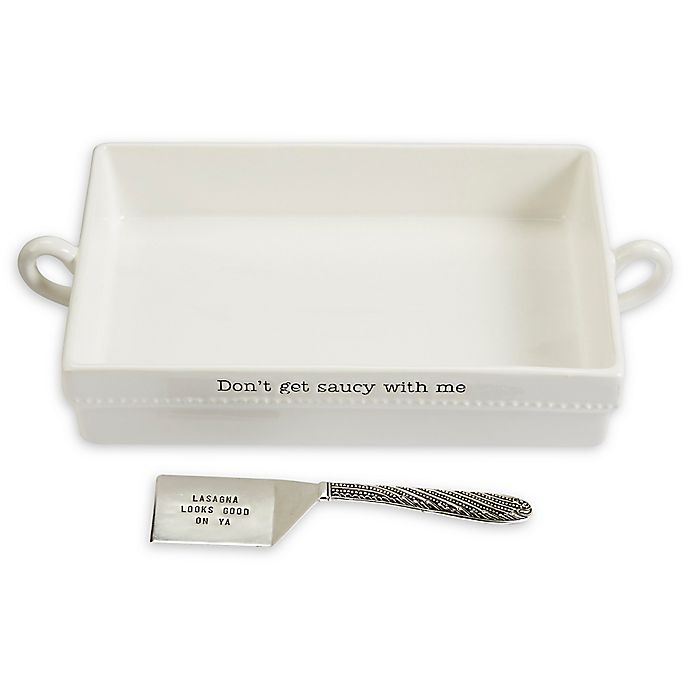 slide 1 of 3, Mud Pie Lasagna Baking Dish and Spatula Set, 2 ct