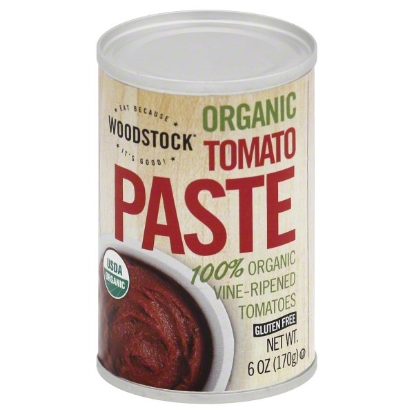 slide 1 of 1, Woodstock Tomato Paste 6 oz, 6 oz