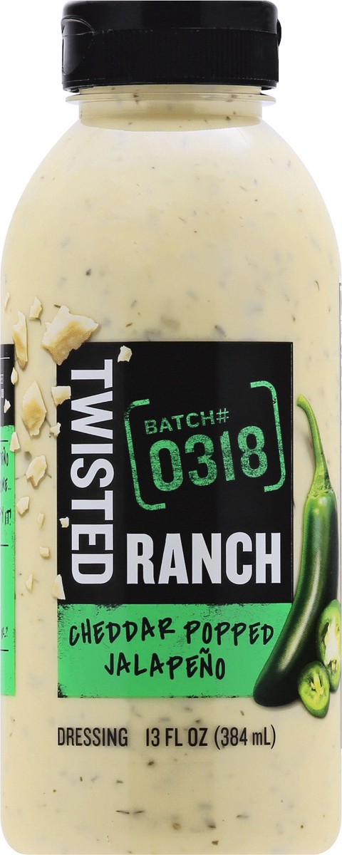 slide 10 of 10, Twisted Ranch Cheddar Popped Jalapeno Sauce & Dressing, 13 fl oz Bottle, 13 oz