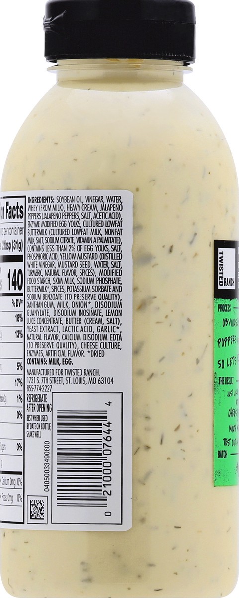 slide 3 of 10, Twisted Ranch Cheddar Popped Jalapeno Sauce & Dressing, 13 fl oz Bottle, 13 oz