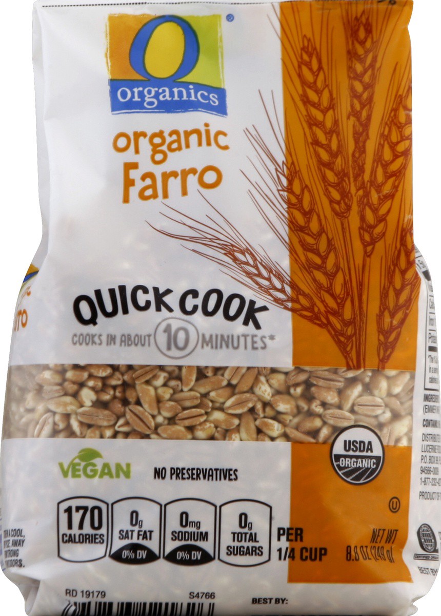 slide 6 of 7, O Organics Farro Quick Cook, 8.8 oz