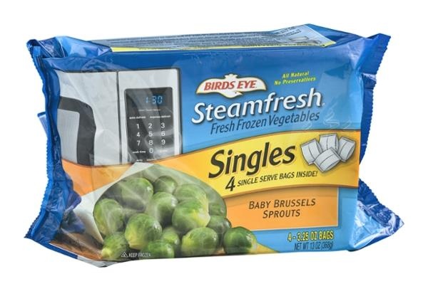 slide 1 of 5, Birds Eye Singles Baby Brussels Sprouts, 4 ct; 3.25 oz