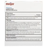 slide 3 of 5, Meijer Medicated Cold & Hot Patch, Menthol, 5 ct