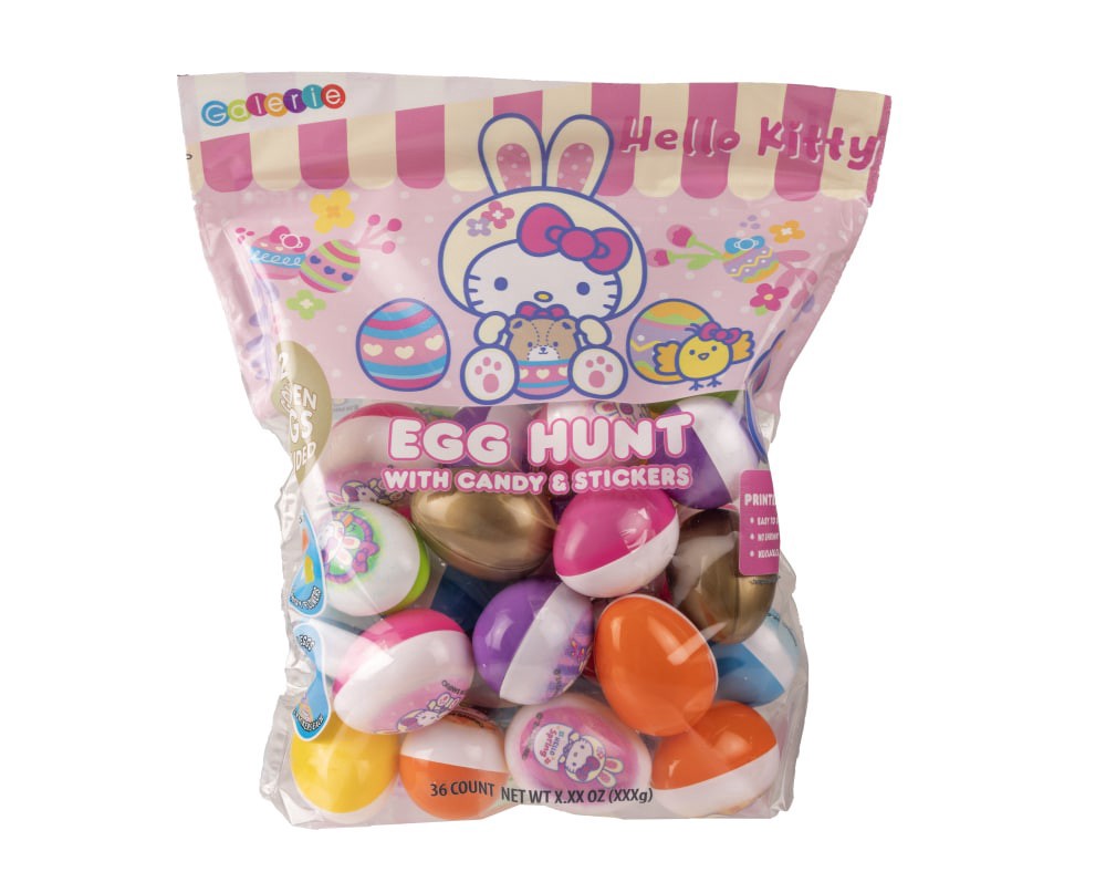 slide 1 of 1, Galerie Hello Kitty Egg Hunt With Candy & Stickers Bag, 36 ct