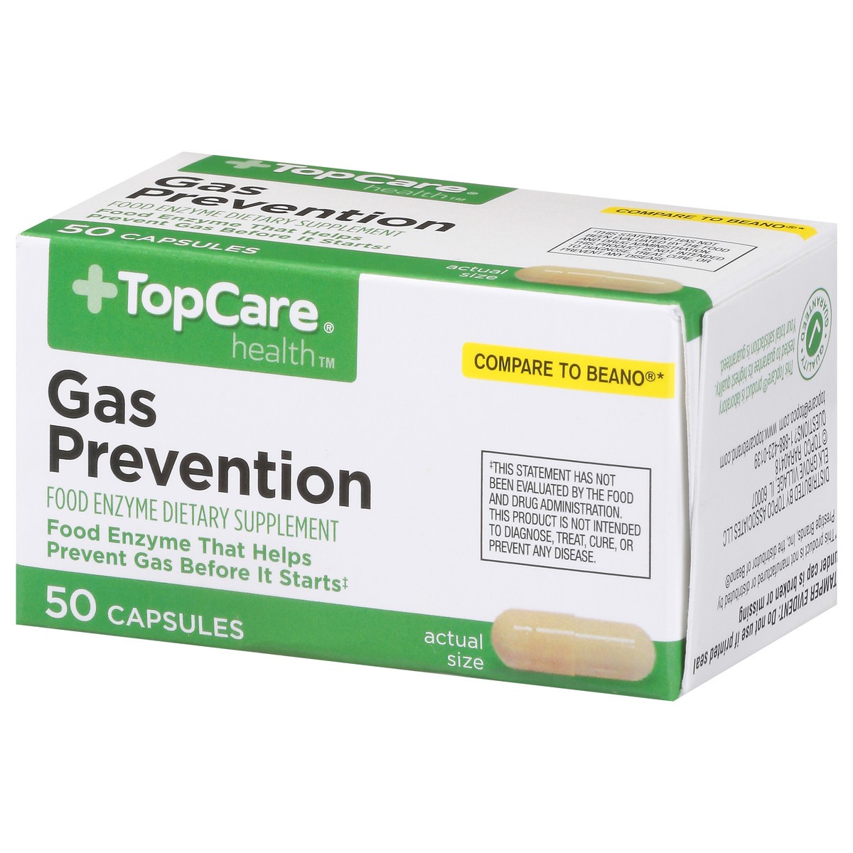 slide 2 of 9, TopCare Anti-Gas Capsules, 50 ct