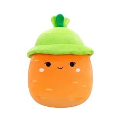 Squishmallows 12" Orange Carrot With Green Bucket Hat