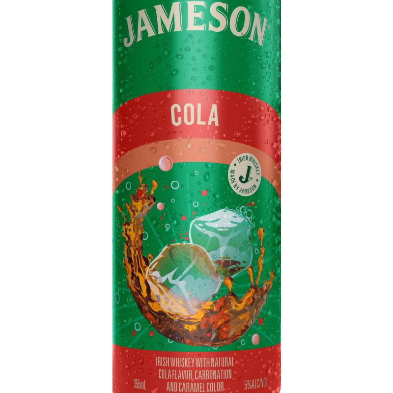 slide 3 of 5, Jameson Cans Jameson Cola Ready to Drink Irish Whiskey Cocktail, 4 Pack, 12 Fl Oz Cans, 5% ABV, 355 ml
