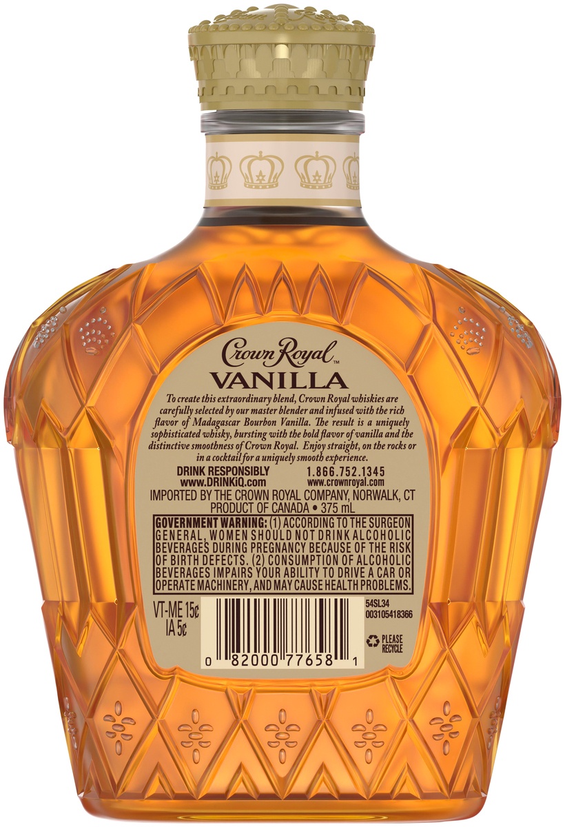slide 5 of 6, Crown Royal Vanilla Flavored Whisky, 375 ml