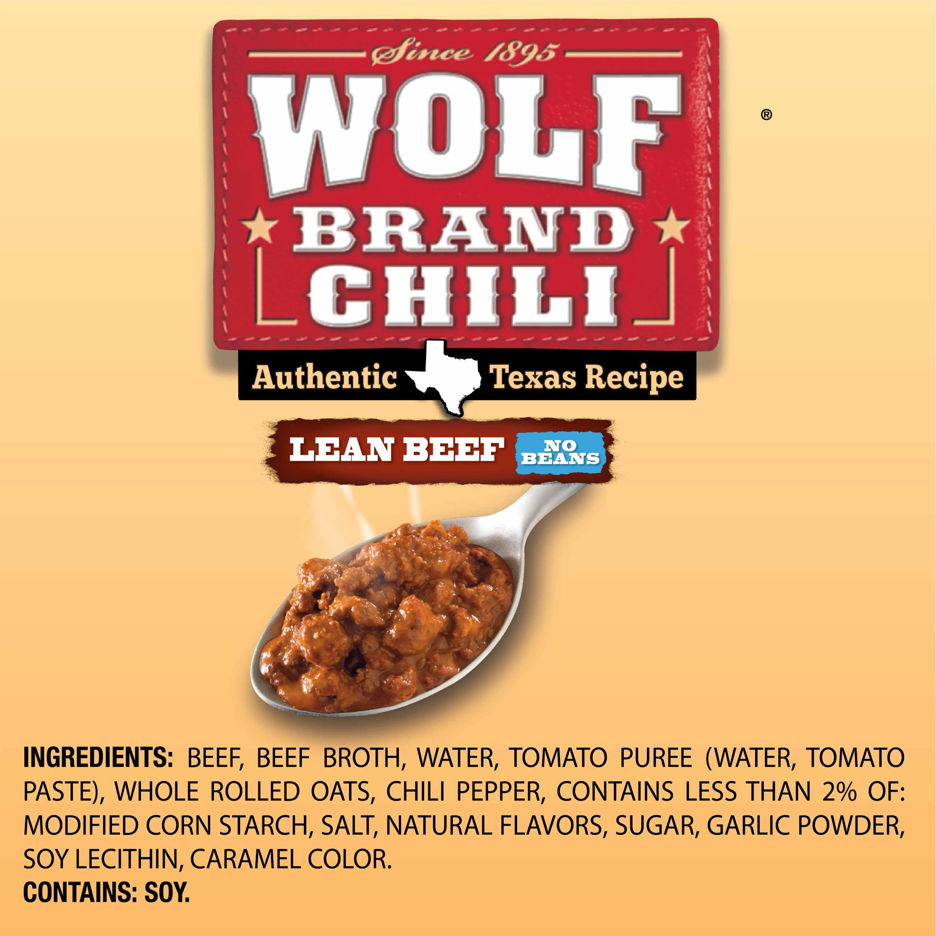 slide 2 of 5, Wolf Brand No Beans Lean Beef Chili 15 oz, 15 oz