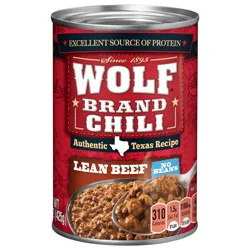 Wolf Brand No Beans Lean Beef Chili 15 oz