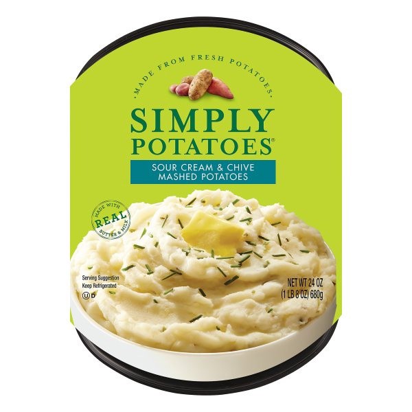 slide 1 of 5, Simply Potatoes Sour Cream & Chive Mashed Potatoes, 24 oz