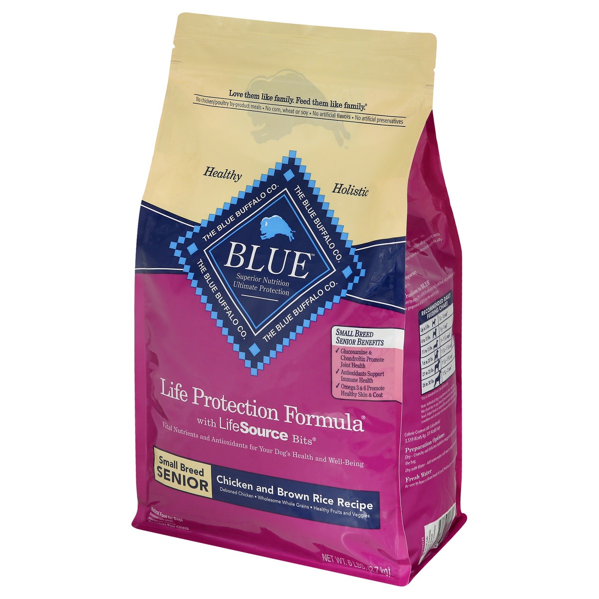 slide 4 of 11, Blue Buffalo Dog Food 6 lbs, 6 lb