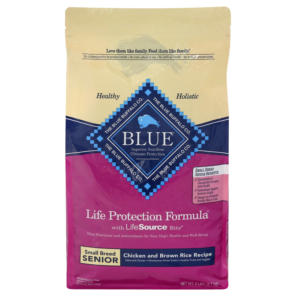 slide 1 of 11, Blue Buffalo Dog Food 6 lbs, 6 lb