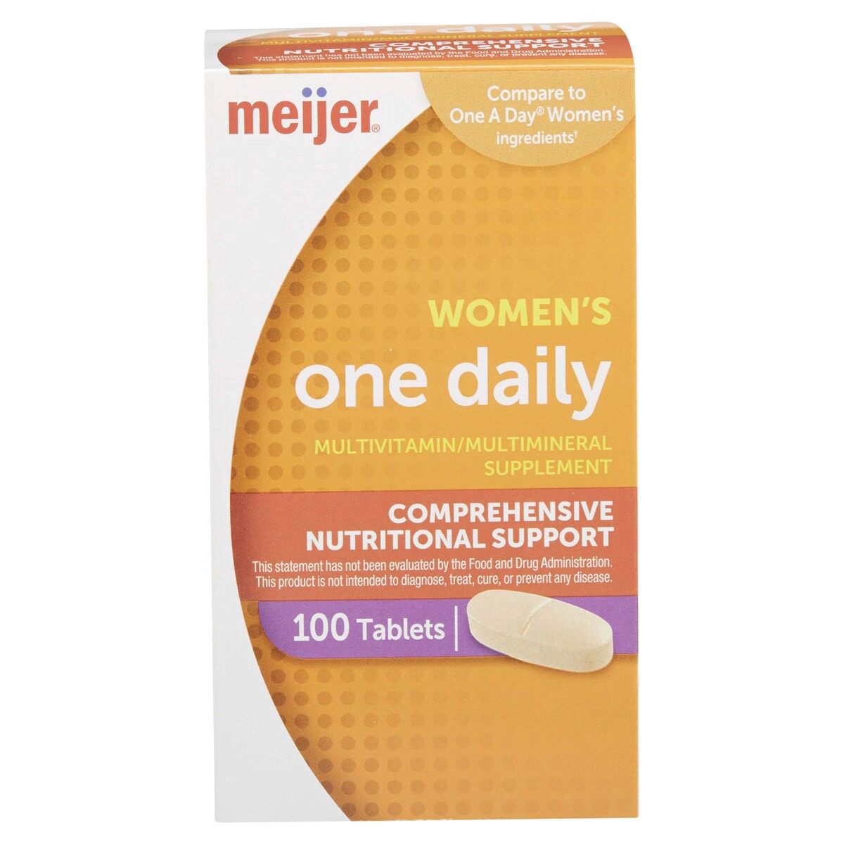 slide 1 of 9, Meijer Women's One Daily Multivitamin, 100 ct