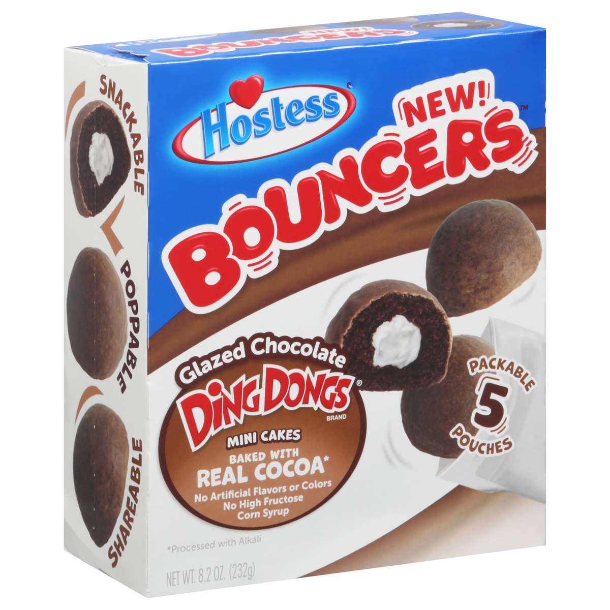 slide 2 of 11, Hostess Bouncers Glazed Chocolate Ding Dongs, 5 ct  9.95 oz