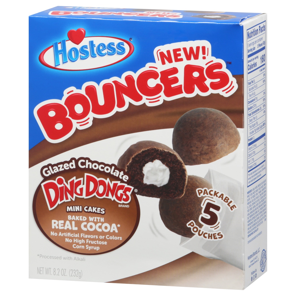slide 3 of 11, Hostess Bouncers Glazed Chocolate Ding Dongs, 5 ct  9.95 oz