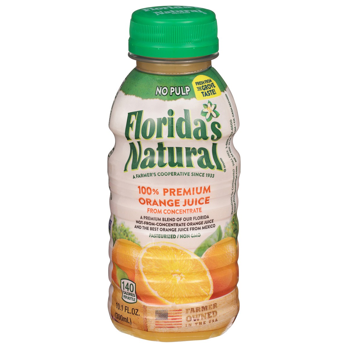 slide 1 of 12, Florida's Natural No Pulp 100% Premium Orange Juice 10.1 fl oz, 10.1 fl oz