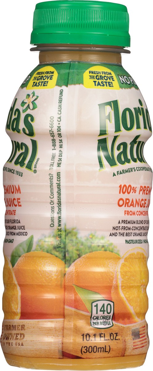 slide 9 of 12, Florida's Natural No Pulp 100% Premium Orange Juice 10.1 fl oz, 10.1 fl oz