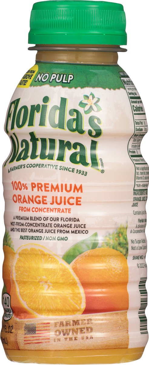 slide 11 of 12, Florida's Natural No Pulp 100% Premium Orange Juice 10.1 fl oz, 10.1 fl oz