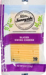 Sunnyside Farms Swiss Sliced Cheese 10 ct
