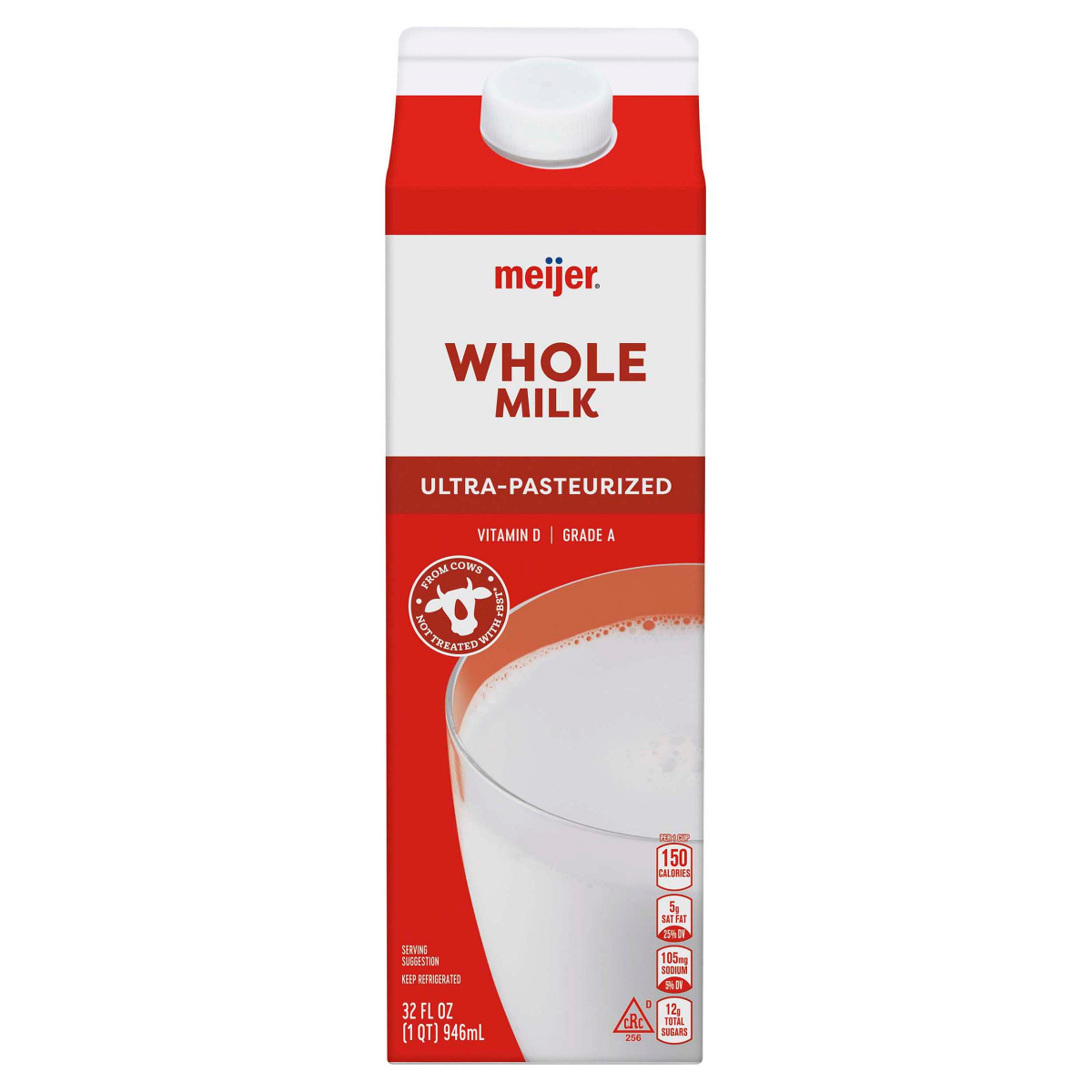 slide 1 of 5, Meijer Whole Milk, 1 qt